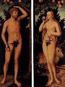Lucas Cranach the Younger Adam and Eve oil painting reproduction